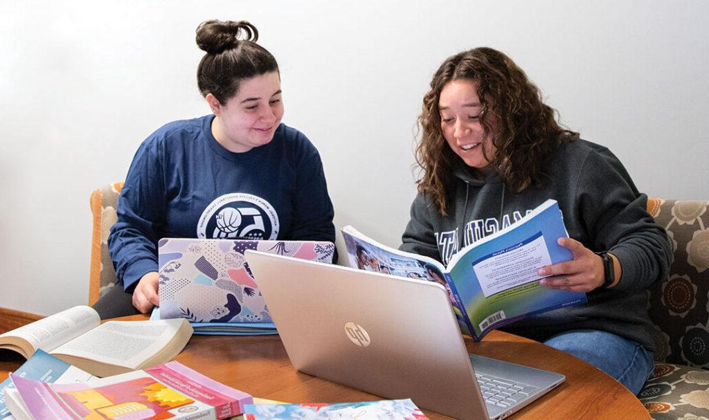 Students in Learning Center